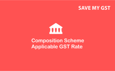 Composition Scheme Applicable GST Rate