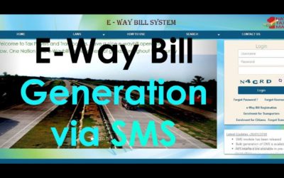 How to use SMS facility on GST EWB Portal – SMS Format | SMS Number | SMS Code
