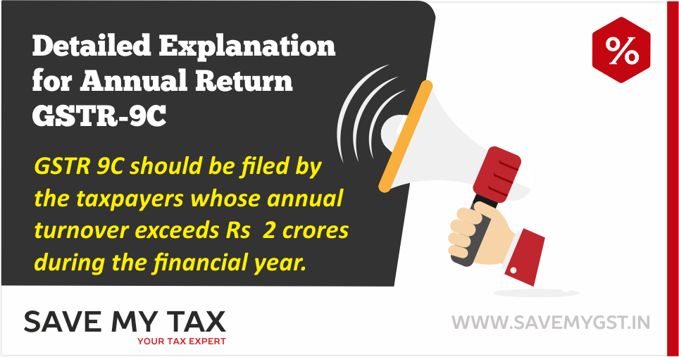 Detailed Explanation for filing Annual Return Form GSTR 9C